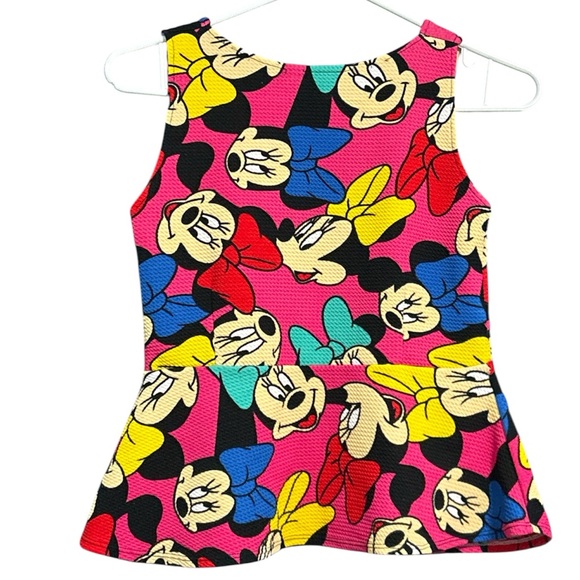 Handmade MINNIE MOUSE Peplum Square Neck Top - Picture 2 of 5